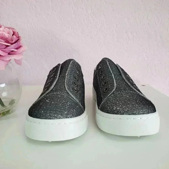 BAMBOO Pewter Glitter Slip-On Sneaker - Picture 4 of 6